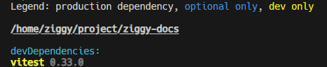 pnpm list